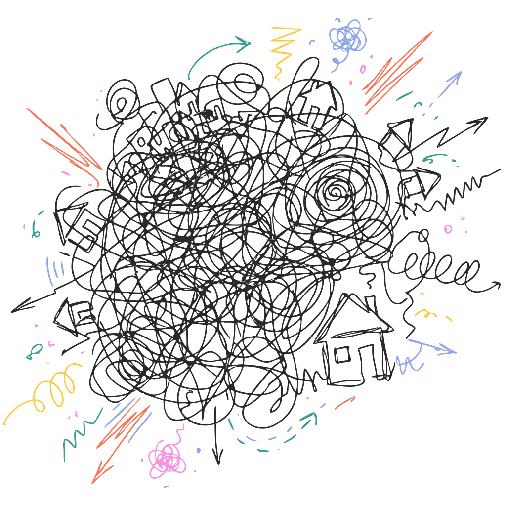 Illustration of tangled property decisions